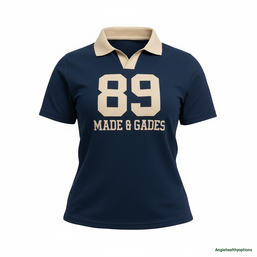 Two-Tone 89 Graphic Polo Jogger Set – Green & Beige